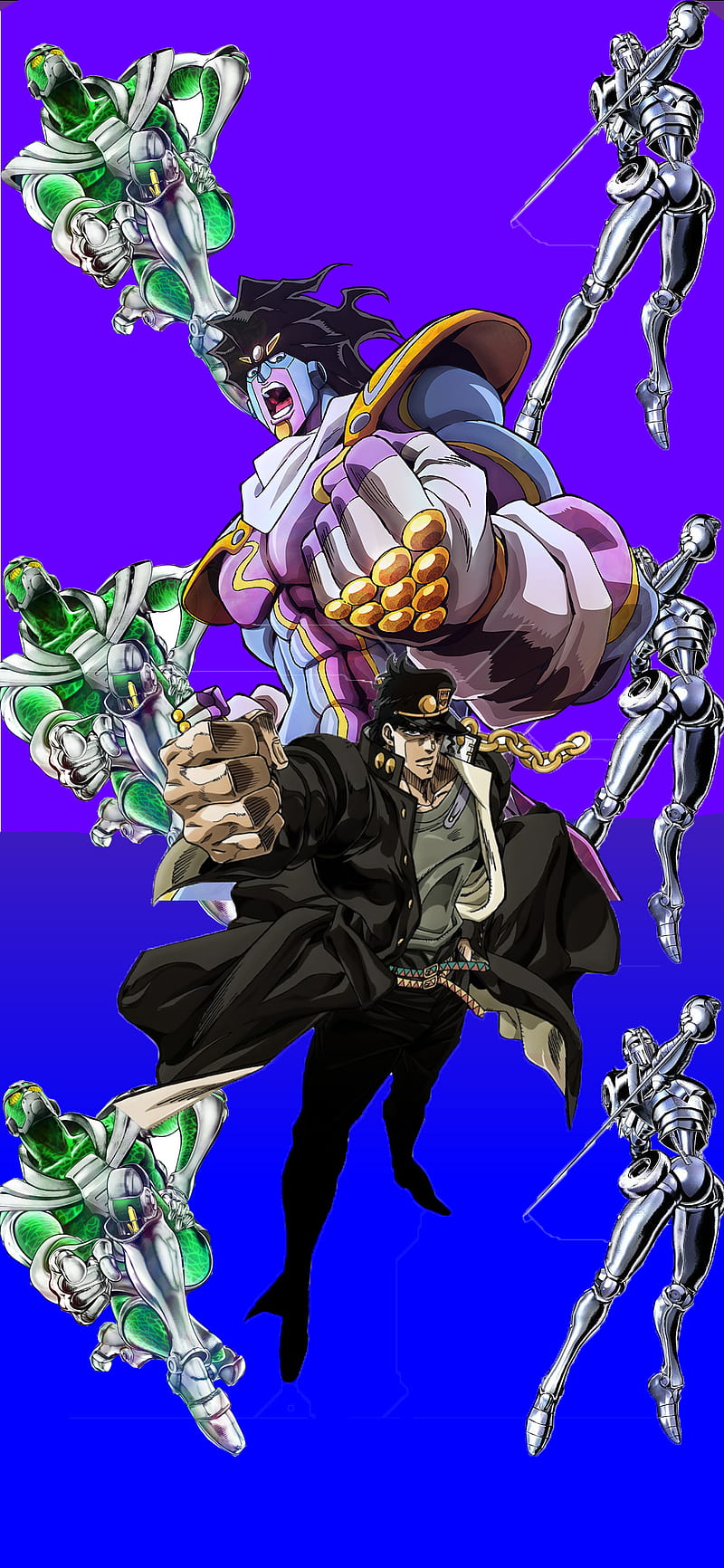 Jojo test, jojo, jotaro, silver chariot, HD phone wallpaper