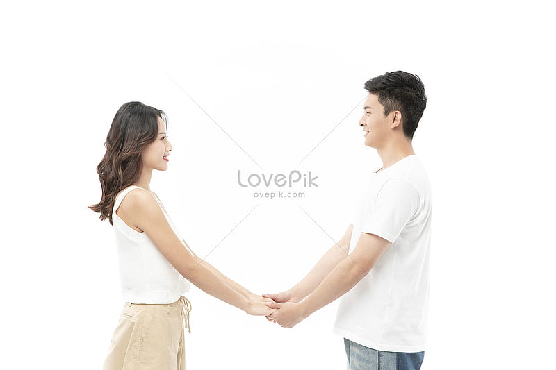 Young Couple Holding Hands And . On Lovepik, Small Couple, HD wallpaper