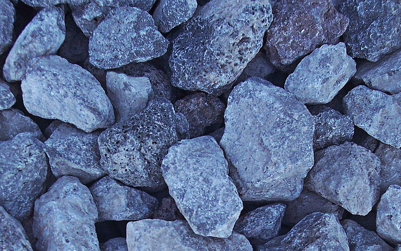 large gray stones, stone texture, coast, large pebbles, stones, HD wallpaper