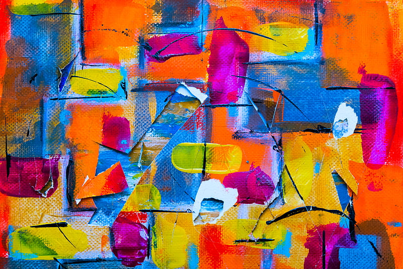 Color Splatter Painting, HD wallpaper