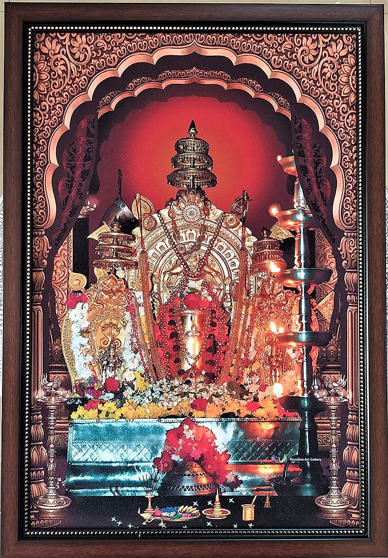 Dharmastala Manjunatha Swamy with Frame, 4 mm Board Premium Glitter with 13 * 9 Inch Frame by SujArta( Multicolor) : Home & Kitchen, Dharmasthala, HD phone wallpaper