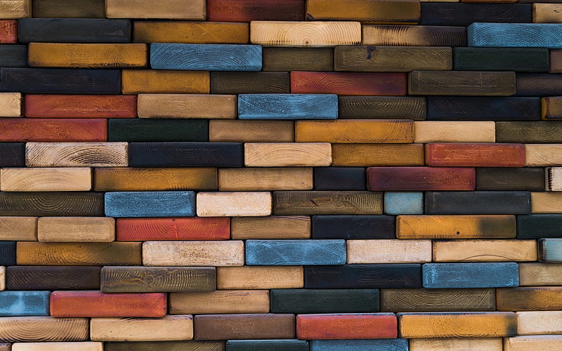Colorful wooden wall wooden textures, colorful wooden boards, macro,  colorful wooden background, HD wallpaper | Peakpx