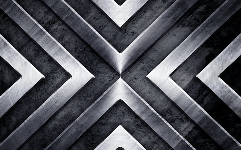 metal texture, metal X, metallic background, HD wallpaper