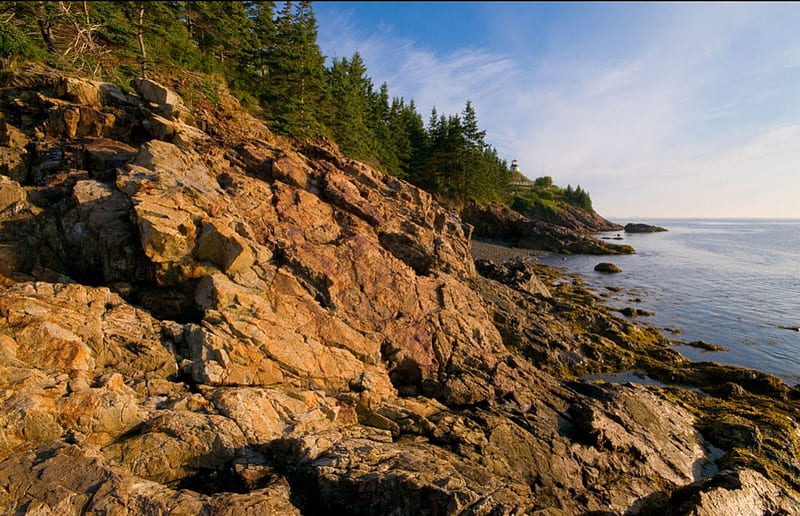 Coastal Northeast, northeast coast, rocky coast, northeast, rocky, HD wallpaper