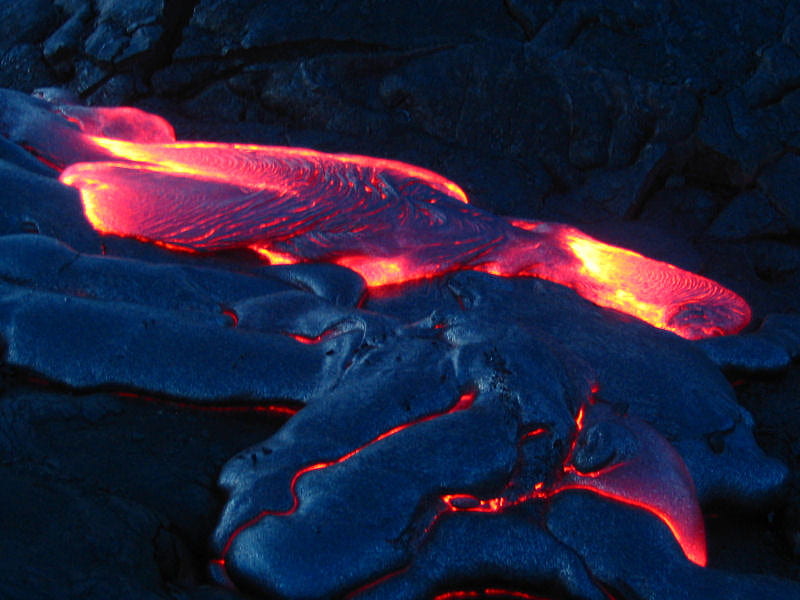 Lava at Night, lava, glowing lava, hot lava, HD wallpaper