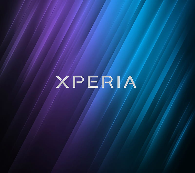 Xperia Abstract, blue, cool, logo, nice, purple, sony, HD wallpaper