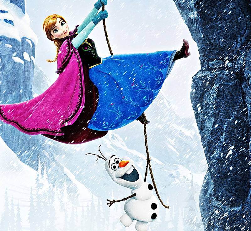 Frozen (2013), anna, movie, snowman, winter, olaf, fantasy, girl, white,  frozen, HD wallpaper | Peakpx