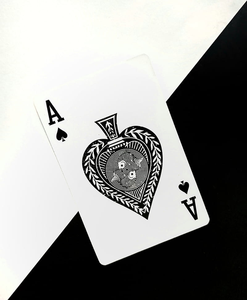 Ace of spades, black ace, black and white, card, cards, HD phone wallpaper  | Peakpx