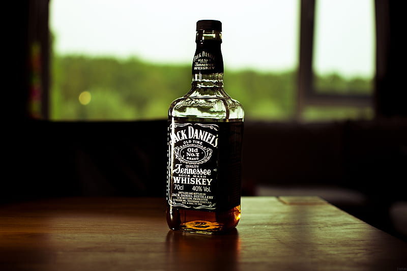 Jack Daniels, whiskey, daniels, jack, bottle, window, HD wallpaper