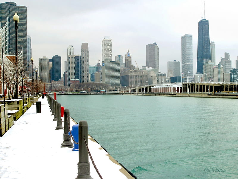 Chicago, USA, Cities, Chicago Skyline, Illinois, HD wallpaper