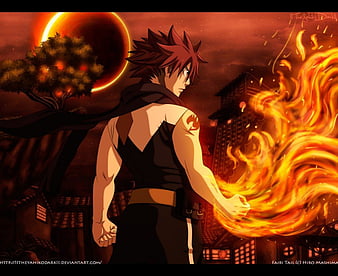 Fairy Tail, Anime, Manga, Natsu Dragneel, Fire, Dragon, Mage, Father And  Son, HD wallpaper