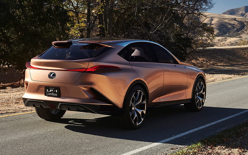 Lexus LF-1, Limitless concept, 2018, futuristic car luxury cars, rear view, Lexus, HD wallpaper