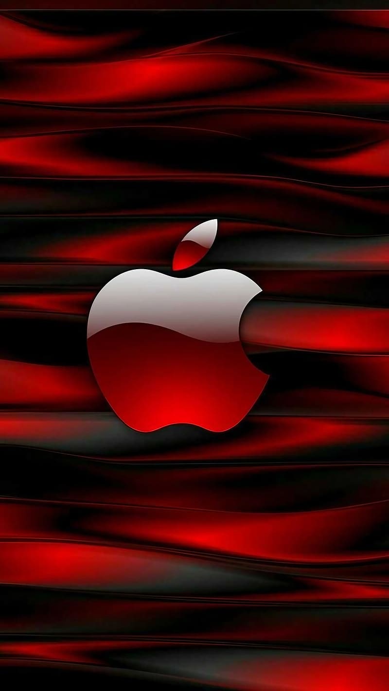 Apple Phone Ke, Red Apple Logo, iphone, HD phone wallpaper