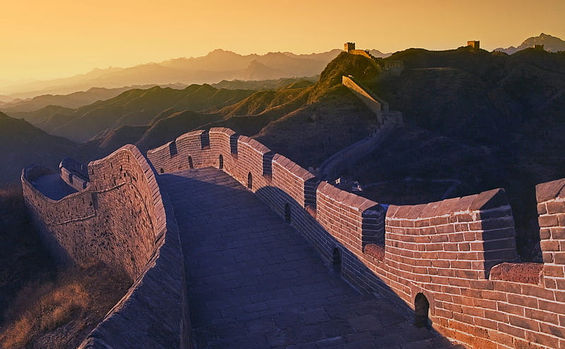 China - The Great Wall of China, big, china, windows7theme, great, chinese, wall, HD wallpaper