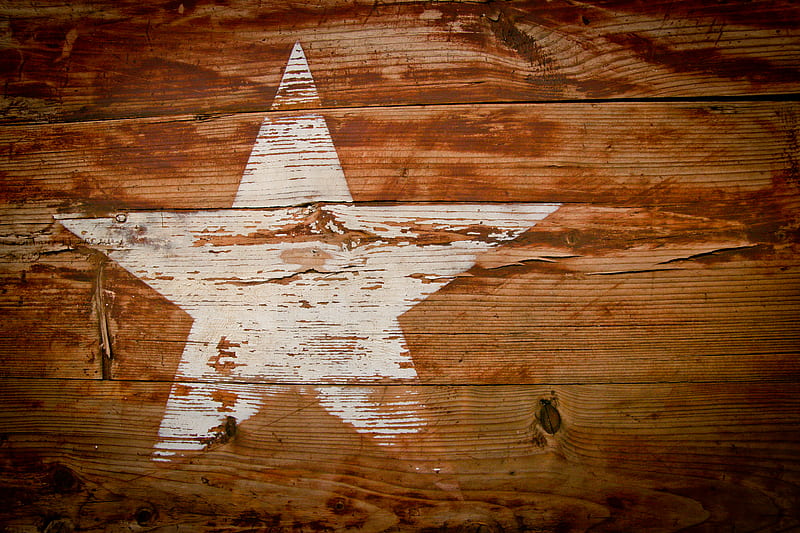 brown and white wooden star print board, HD wallpaper