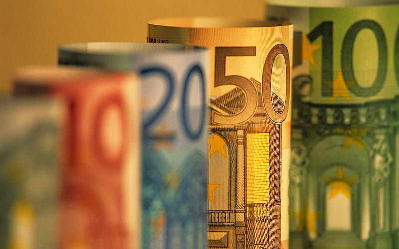 Euros banknotes, Colors, Monery, Banknotes, Euros, notophily, HD wallpaper