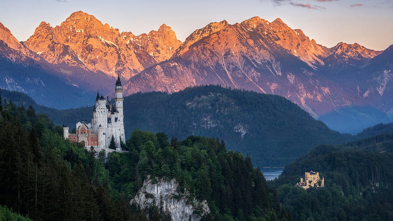 Castles, Neuschwanstein Castle, Architecture, Bavaria, Castle, Germany, HD wallpaper