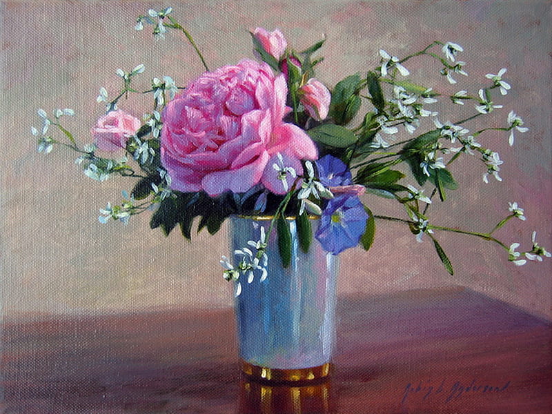 Bouquet Of Scent, vaes, pretty, flowers, colours, HD wallpaper | Peakpx