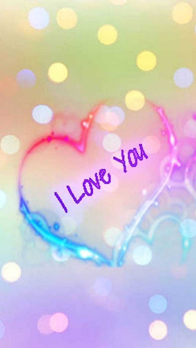 I love you, corazones, colors, HD phone wallpaper | Peakpx