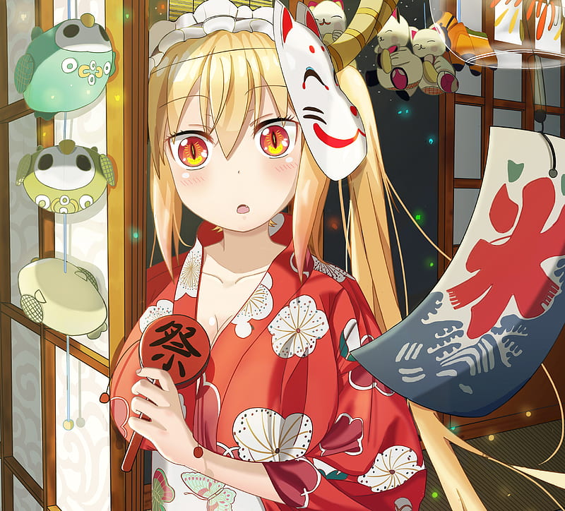 Anime, Miss Kobayashi's Dragon Maid, Girl, Kobayashi-san Chi no Maid Dragon, Tohru (Miss Kobayashi's Dragon Maid), HD wallpaper