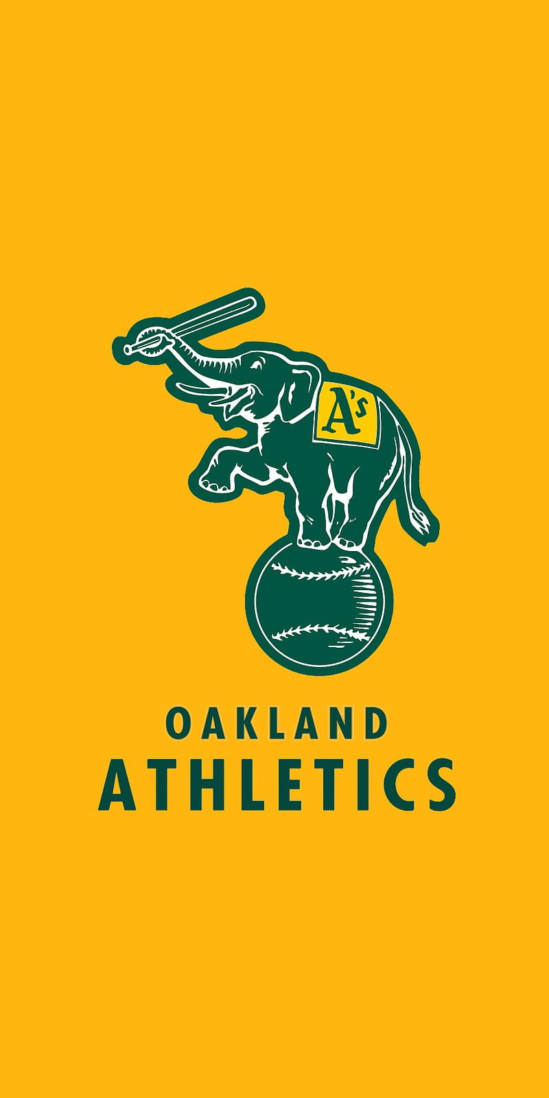 Oakland Athletics, baseball, mlb, logo, HD phone wallpaper