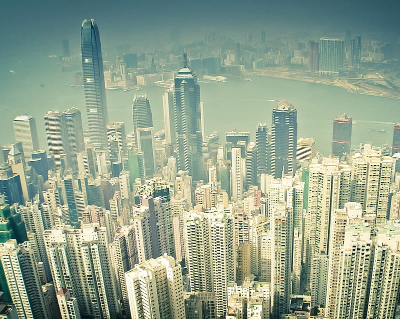 Hong Kong, cityscape, town, HD wallpaper