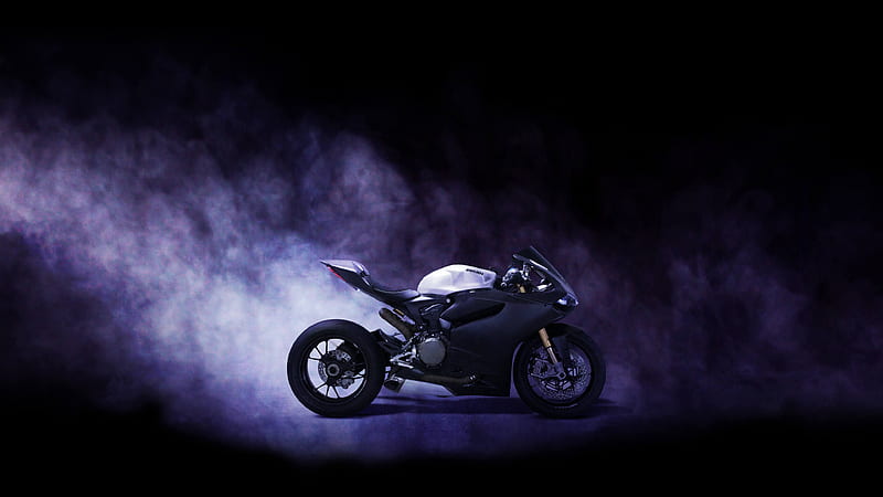 Ducati 959 Panigale, 2017, sport bike, presentation, smoke, HD wallpaper