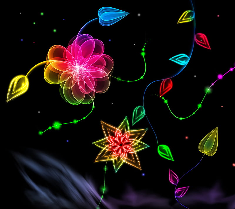 Abstract Flowers , 2013, 3d, beautiful colors, latest, nature, new, HD wallpaper