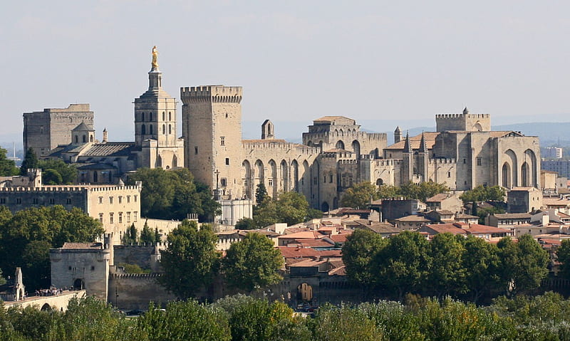 Avignon France, archetecture, Europe, medieval, cityscape, Avignon, France, HD wallpaper