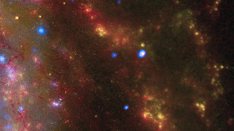 Glistening Stars On Space Galaxy, HD wallpaper
