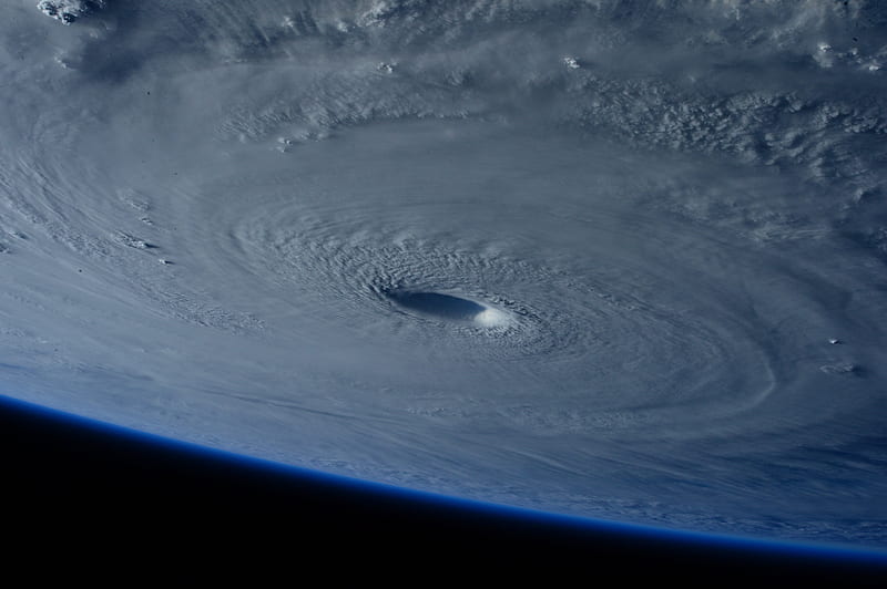 Hurricane as seen from space, HD wallpaper