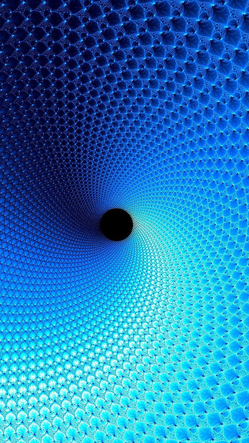 Black Hole, abstract, blue, HD phone wallpaper