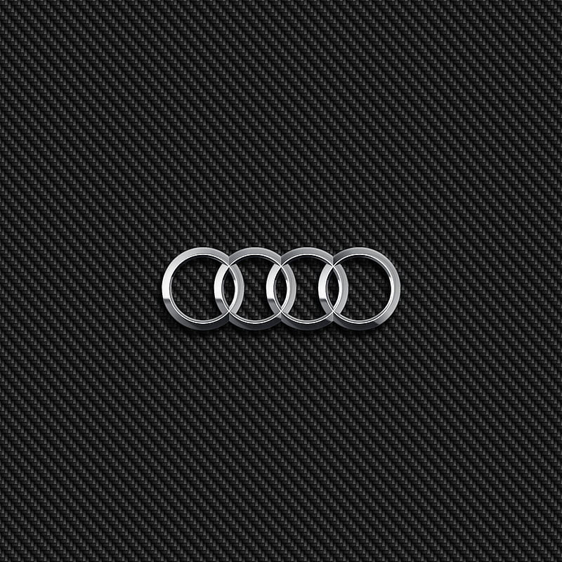 Audi Carbon 2, badge, emblem, HD phone wallpaper