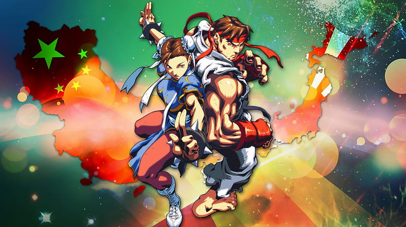 Chun-Li/Ryu, Capcom, Street Fighter, Ryu, Chun-Li, HD wallpaper