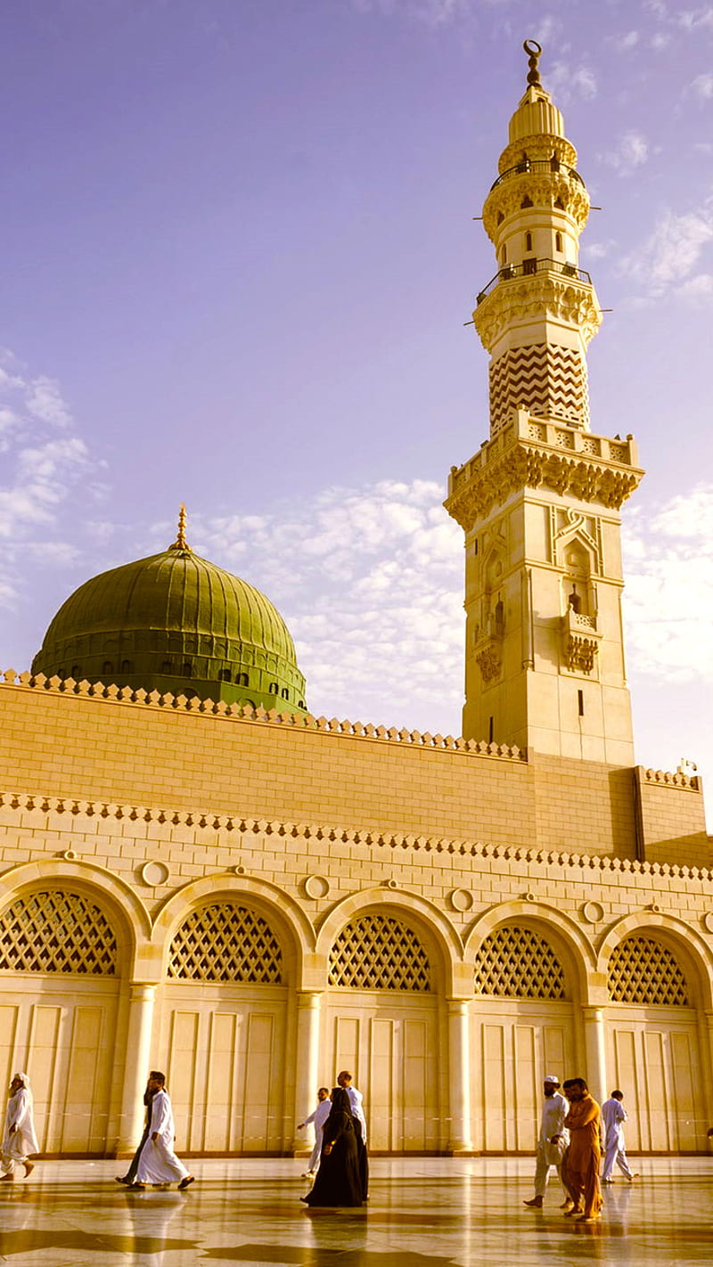 Medina, flag, moque, mosque, sultan, HD phone wallpaper