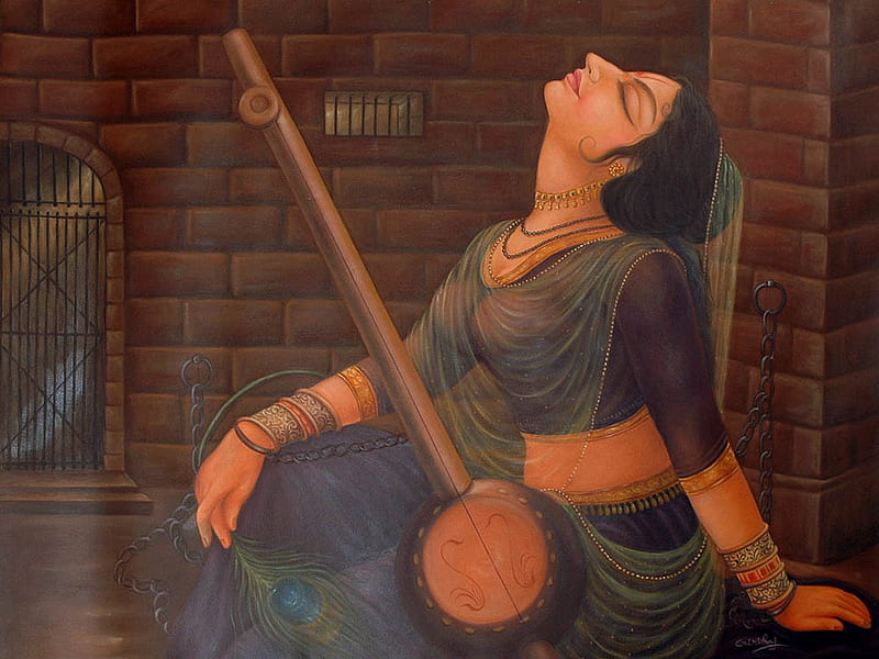 Indian Painting, painting, art, HD wallpaper