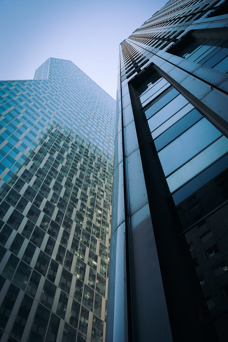 low angle graphy of high rise building, HD phone wallpaper