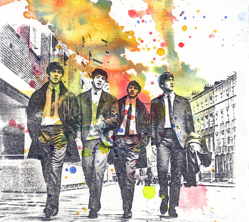 Beatles3, beatles, lennon, music, HD wallpaper
