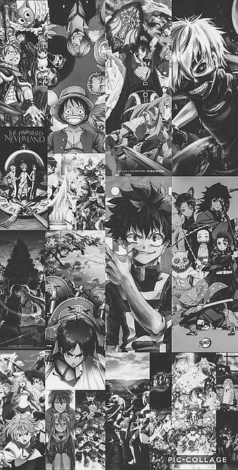Download Enjoy the anime collage aesthetic Wallpaper | Wallpapers.com