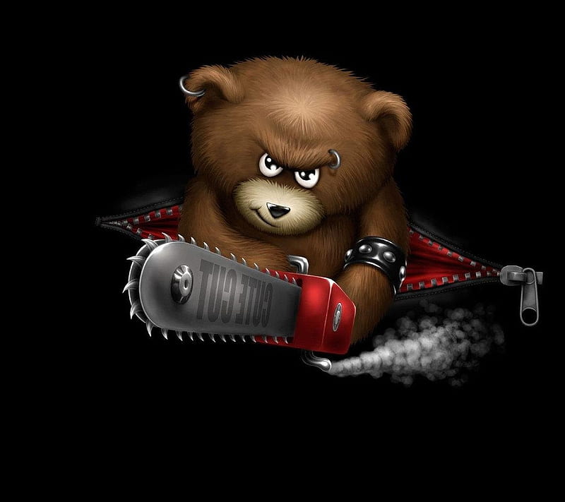 Teddy Bear bad chainsaw evil funny plush saw toy HD wallpaper   Peakpx