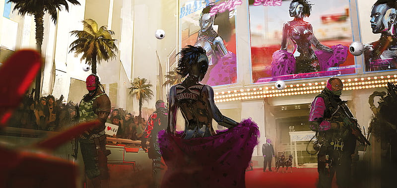 Cyberpunk 2077 Night City Concept Art, HD wallpaper