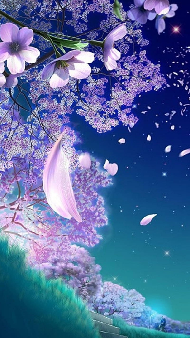 Flower gradient , blossom, bright, background, HD phone wallpaper
