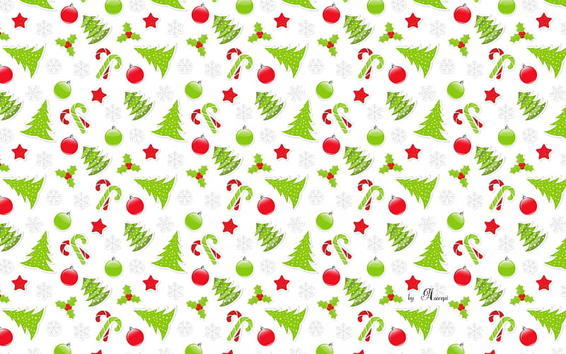 Christmas texture, red, candy, ascorpi, craciun, christmas, tree, green, texture, white, HD wallpaper