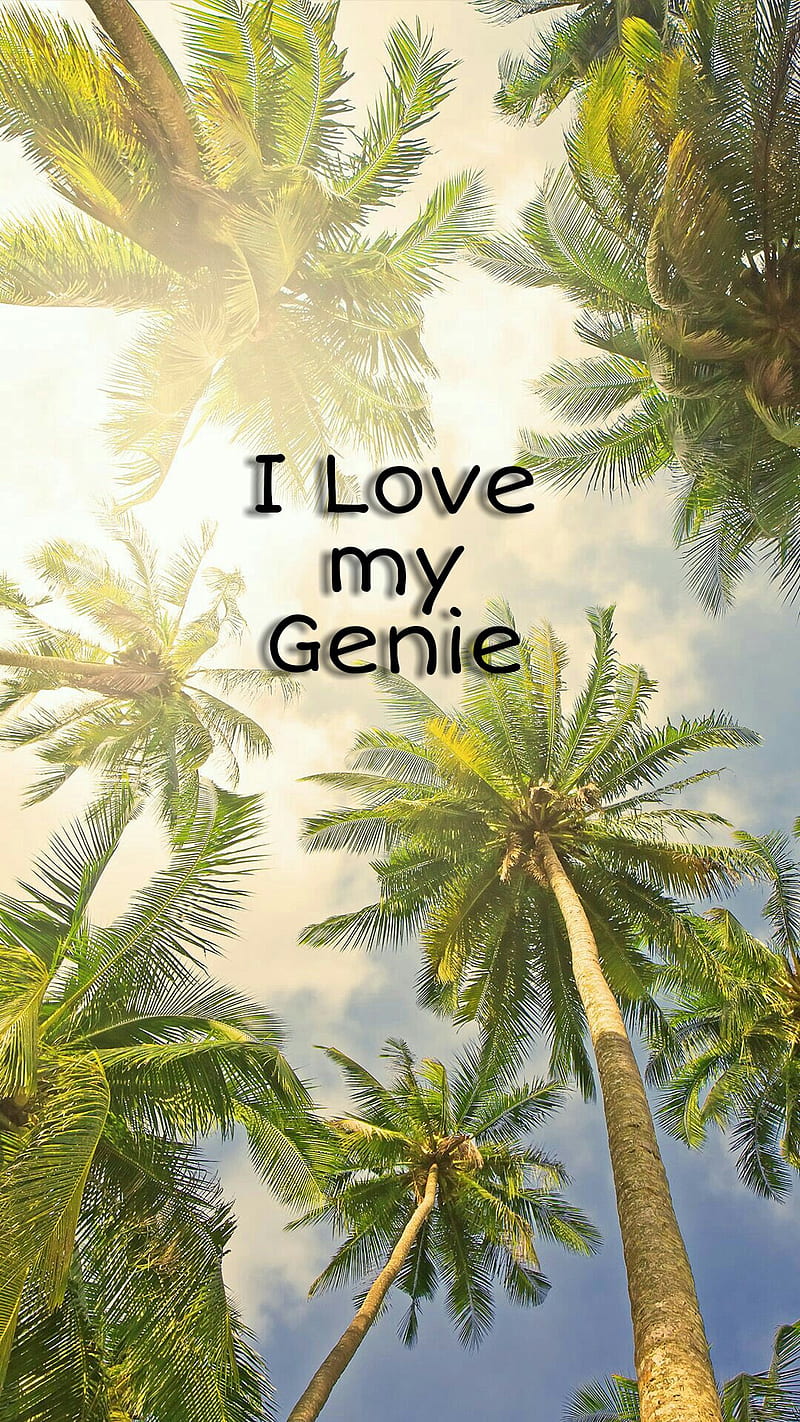 I Love My Genie, genevieve, happy, love, quotes, scriptures, special, HD phone wallpaper