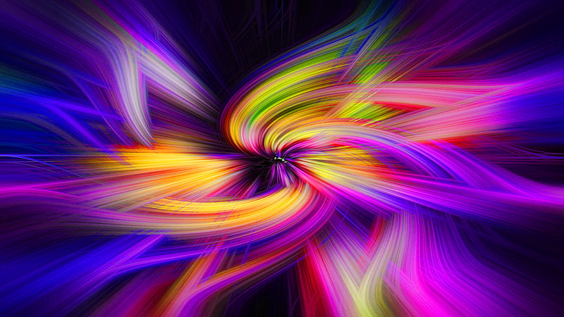 Color Swirl Art, HD wallpaper