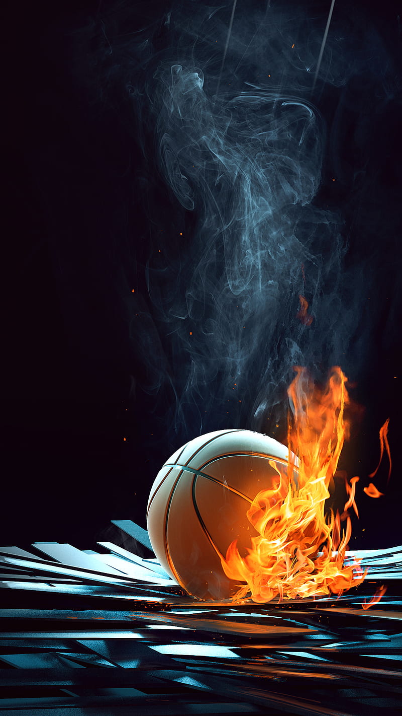 Hes On Fire ball basketball game nike esports bbal oct HD phone  wallpaper  Peakpx