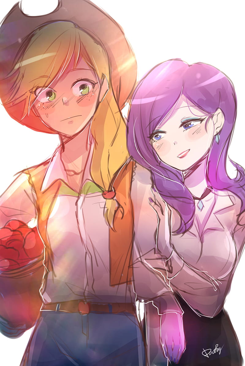 Rarijack, couple, mlp, HD phone wallpaper
