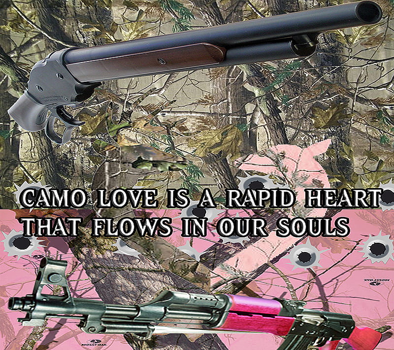 camo love, camo, camoflauge, camolove, guns, love, pink, HD wallpaper