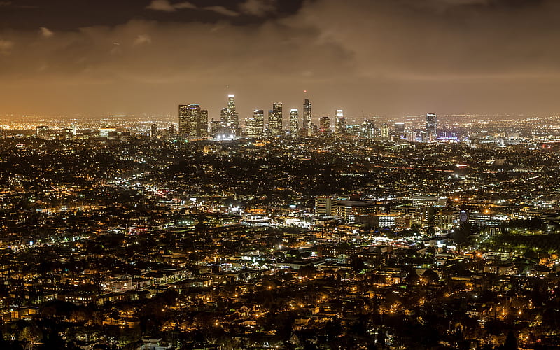 Cities, Los Angeles, Aerial, HD wallpaper