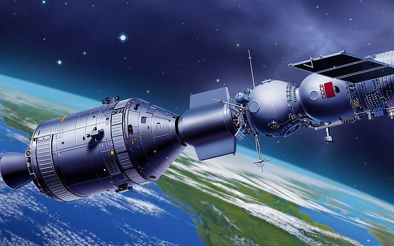 8 Space Art Figure-Planet-Space-Satellite, HD wallpaper